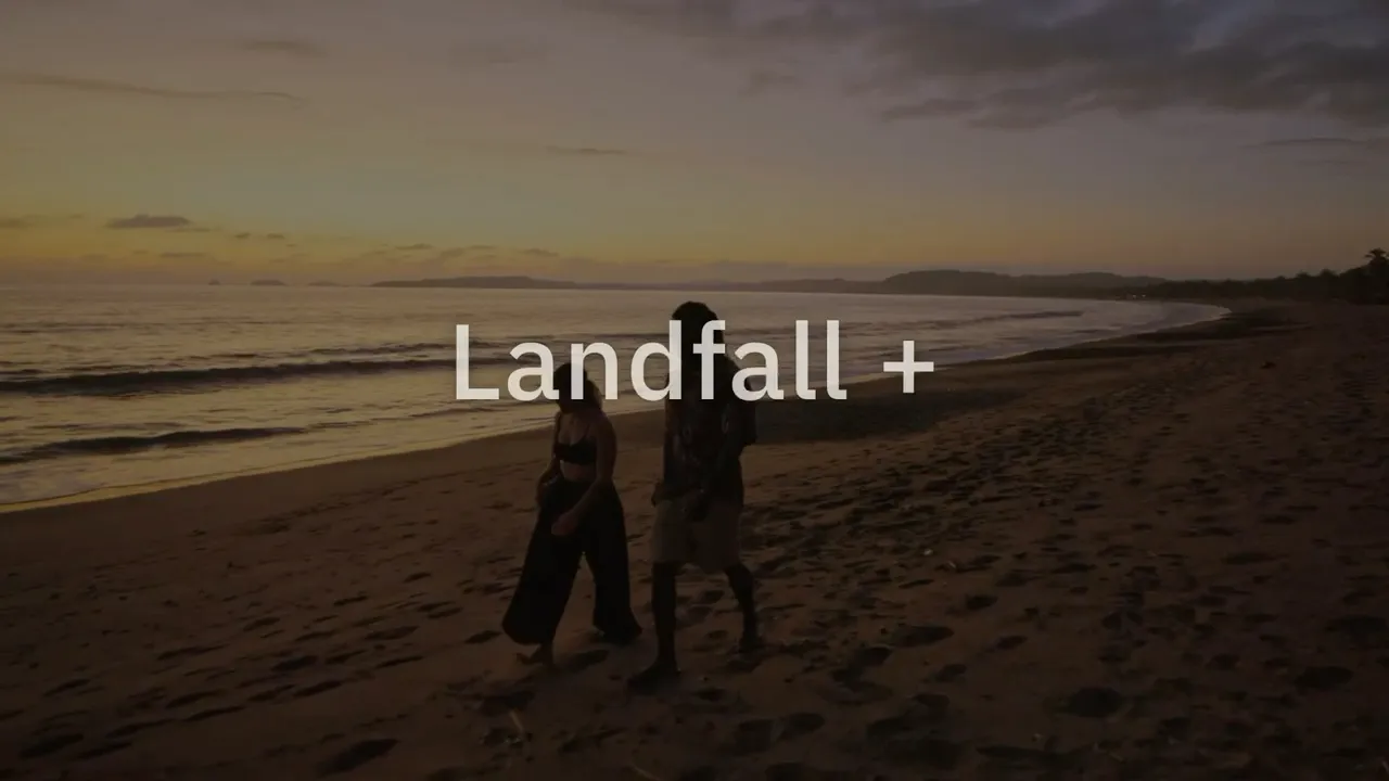 The film at the moment Landfall + begins